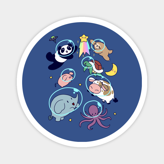 Space Animals! Magnet by saradaboru